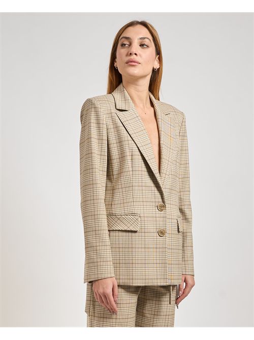 Blazer monopetto donna Patrizia Pepe fantasia checked PATRIZIA PEPE | 8S0553-A621BFG11